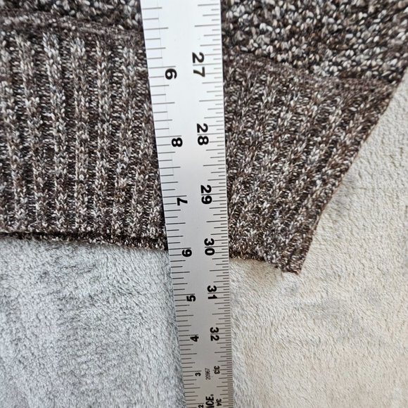 Pronti Collection by Phita Sweater Mens 3XL Brown Striped 1/4 Zip Lined Pullover - Picture 6 of 9